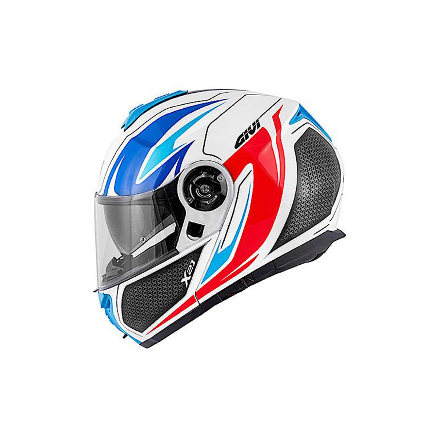 Casco modulare Givi challenger rosso e azzurro